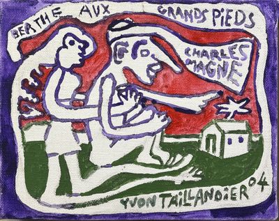 peinture d'une femme tenant un enfant dans ses bras