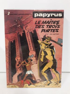 la couverture de *Papyrius, le maître des trois portes*
