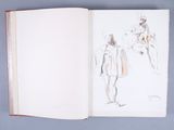 a book with a drawing of a man and a woman on it