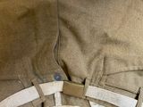a close up of a pair of pants on a white surface
