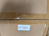 a cardboard box with a sticker on it that says y ' th