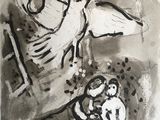 un dessin en noir et blanc représentant une femme et un oiseau