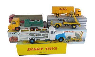 Il y a plein de types différents de camions miniatures dans cette boîte