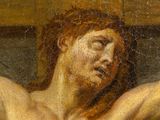 an image of a painting of a man with a cross on his chest