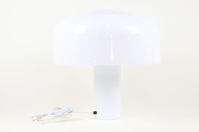 Editions I.GUZZINI (XXe) Lampe champignon en plexiglas blanc… - Photo 1
