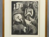 une image représentant un dessin en noir et blanc d'un homme à cheval et d'une femme à cheval