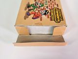 a cardboard box with a picture of a cartoon character on it