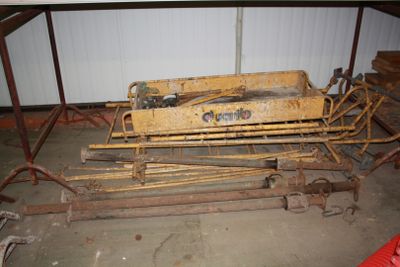 a large piece of machinery that is sitting in a garage