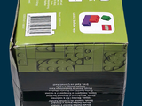 a green box that has a picture of a person on it