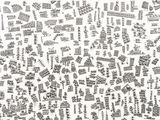 une image représentant un dessin en noir et blanc d'une ville avec de nombreux bâtiments