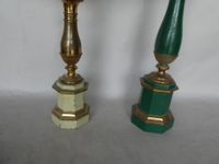 Deux lampes à huile (ou pétrole) à système Astral, métal pei… (photo 3)