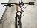 a bicycle that is parked in a garage