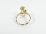 an image of a gold ring with a horse head on it