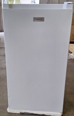 an image of a white refrigerator in a room