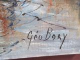 an image of a close up of a painting on a canvas