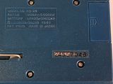 an image of a close up of a blue electronic device