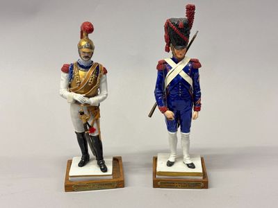 Cannonier à pied Artillerie de la Garde. Socle en bois