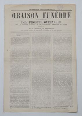 [PIE (Louis-Edouard)] Oraison funèbre du très-Révérend Père …