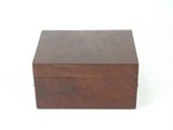 brown wooden box on white background with white background