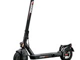 an image of a black scooter on a white background