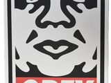 obey obey sticker on a white background