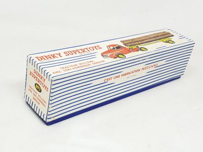 a cardboard box with a picture of a tractor on it