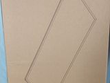 a cardboard box with a drawing of a rectangle on it