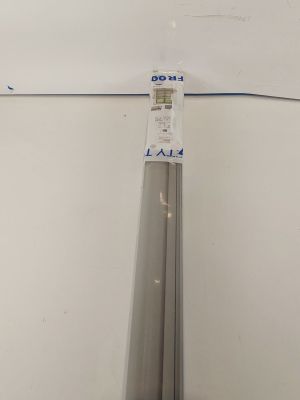 a close up of a piece of metal on a white surface