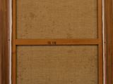 a painting of a wooden frame with a brown background