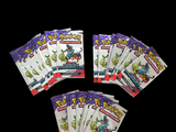 a lot of cards that are sitting on a table