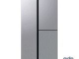 an image of a silver refrigerator with the door open