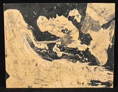 drawing of a black and white picture of a man on a surfboard