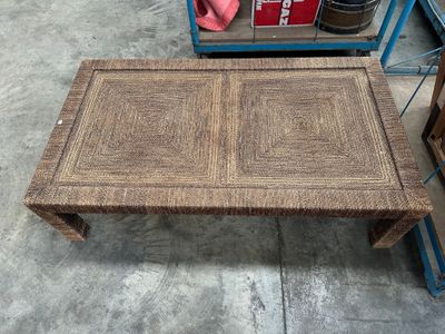 TABLE BASSE TRESSÉE Haut. 40,5 - Larg. - Photo 1