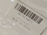 a label on a plastic bag with a barcode on it