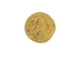 an image of a gold coin on a white surface