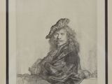 an image of a drawing of a woman sitting on the ground