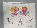 a poster for a movie with two angels on a cloud