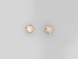 a pair of diamond stud earrings