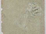 une image représentant un dessin d'une main tenant un oiseau sur une feuille de papier