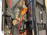 a black box with a bunch of items in it