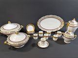 an image of a group of porcelain dishes and cups on a table