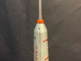 an image of a toy rocket with a rocket launcher attached to it ' s side