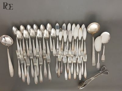 APOLLO, Ensemble de couverts en métal argenté comprenant : d… - Photo 1