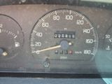 a close up of a speedometer in a car