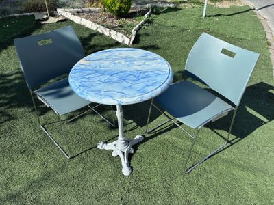 1 Belle table de bistrot parisien originale Pied en fonte de…