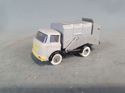 a toy truck that is sitting on a table