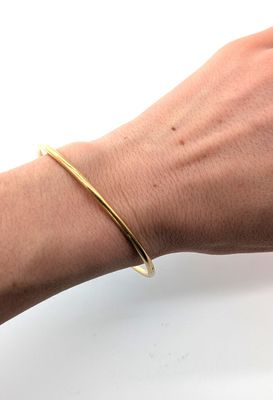 BRACELET jonc en or (750). - Photo 1