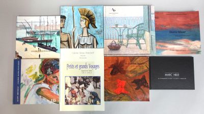Lot de 8 catalogues d'expositions de la galerie Pentcheff