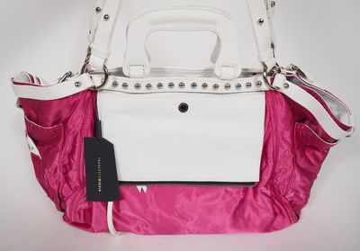 Francesco BIASIA Sac à main ou porté épaule en cuir blanc et…