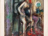 une image d'un tableau représentant un homme assis sur une chaise
